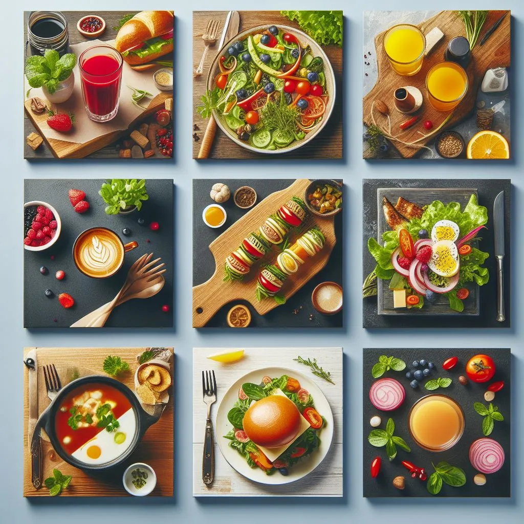 تنوع و تعداد مناسب آیتم منو